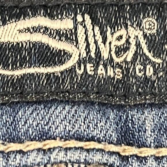 Silver Jeans Avery Slim Boot Cut Bootcut Medium Blue Wash Stretch Jeans 28 x30 - Picture 16 of 16
